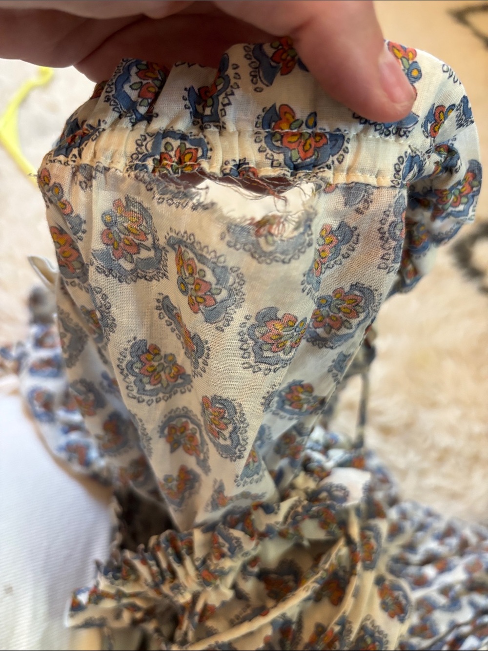 Dôen Doen Emmaretta Dress Sea Salt Bedford Paisley - Picture 12 of 17